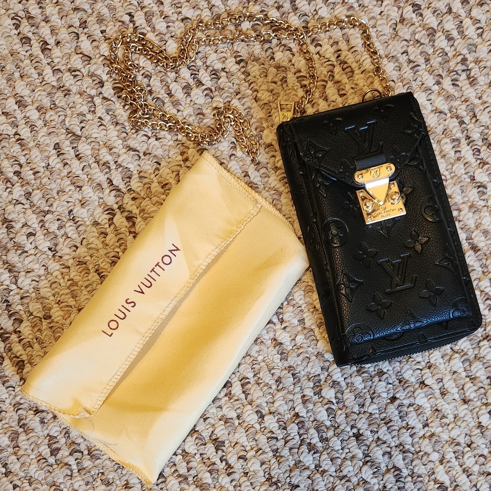 LVee Black Monogram Crossbody Bag